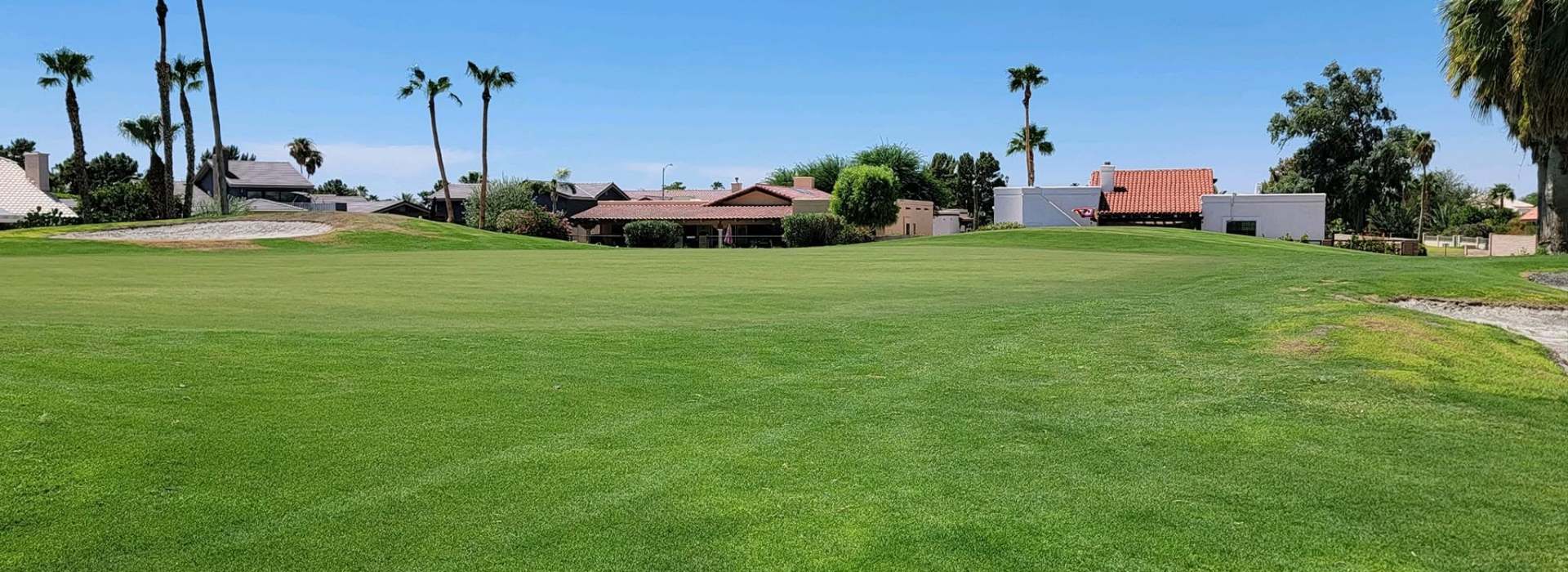 View of golf course green